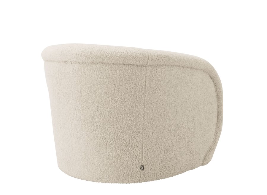 Swivel armchair 'Cristo' - Brisbane cream