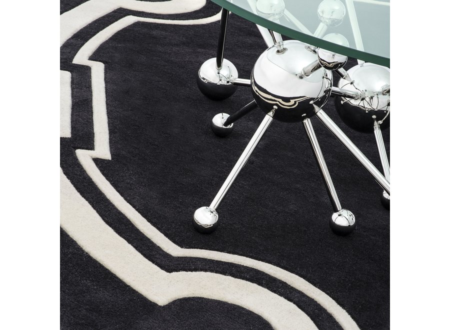 EICHHOLTZ Carpet 'Palazzo' Black Wilhelmina Designs