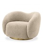 Swivel chair 'Diego' - Canberra sand