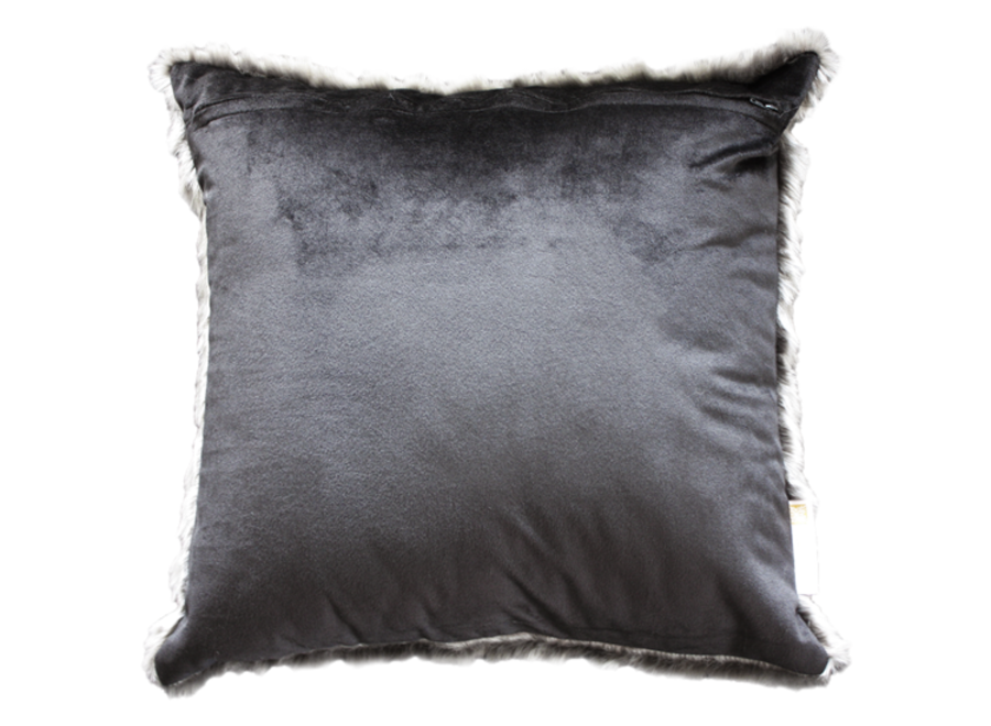 Fur cushion 'Pewter Chincilla'