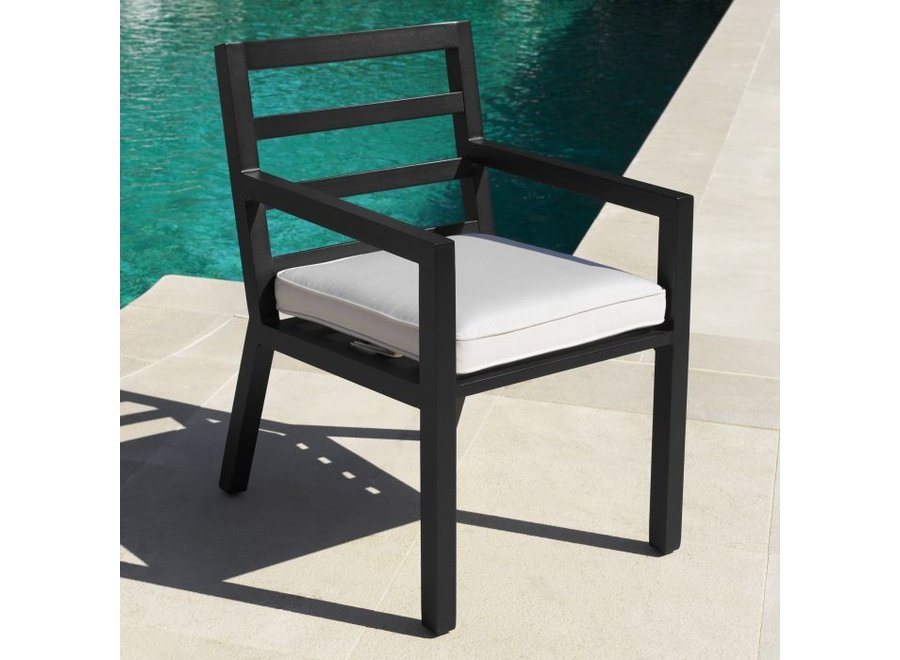 Outdoor Dining chair 'Delta' - Black