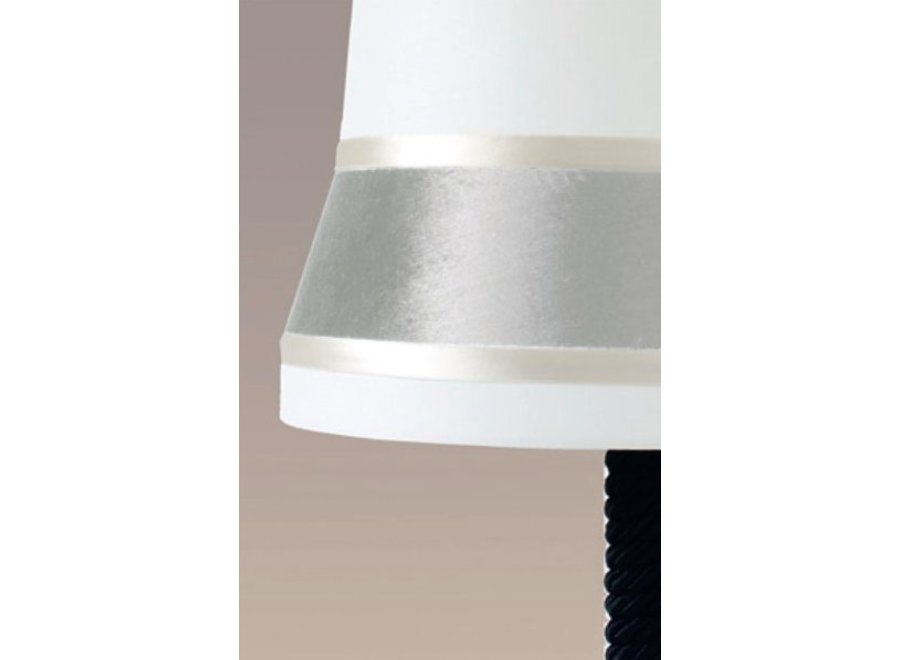 Design table lamp 'Audrey' large decorated with silk detail