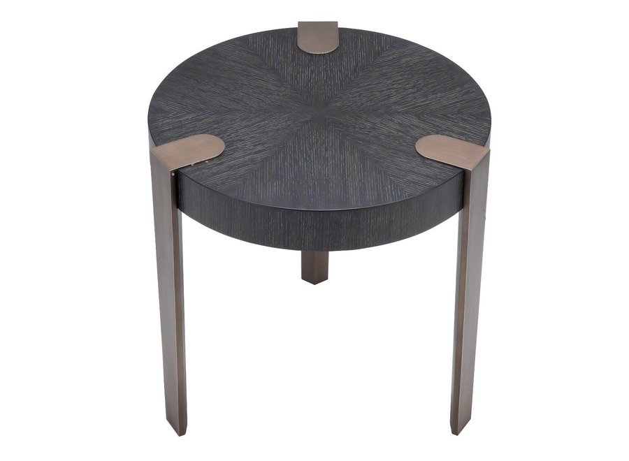 Table d'appoint 'Oxnard' Charcoal Grey Oak