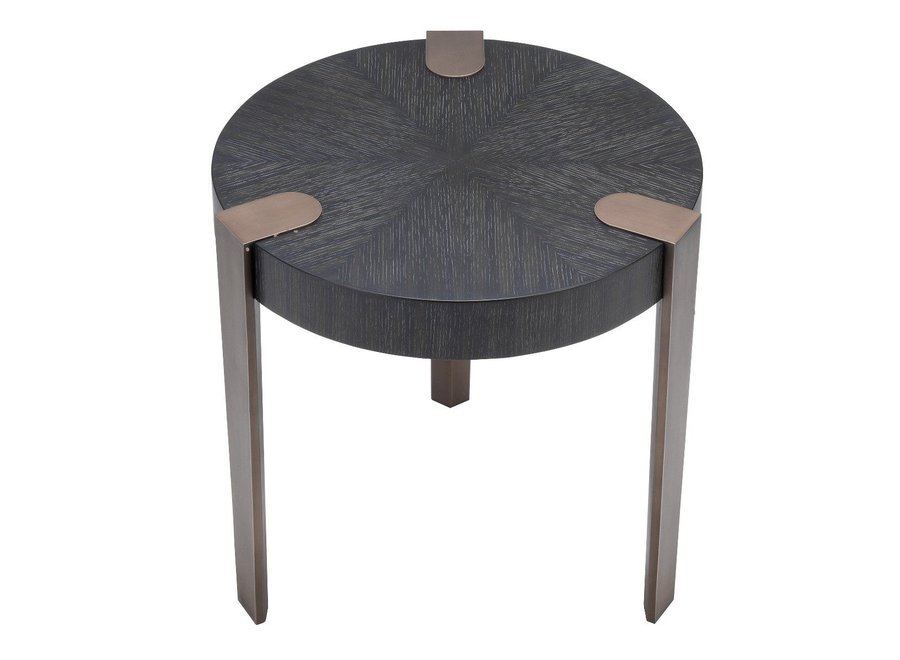 Table d'appoint 'Oxnard' - Charcoal Grey Oak