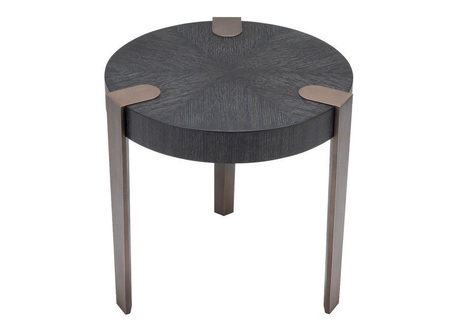Side table 'Oxnard' - Charcoal Grey Oak