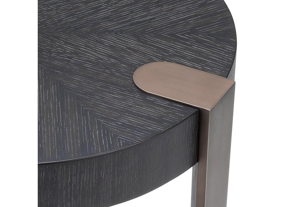 Table d'appoint 'Oxnard' - Charcoal Grey Oak