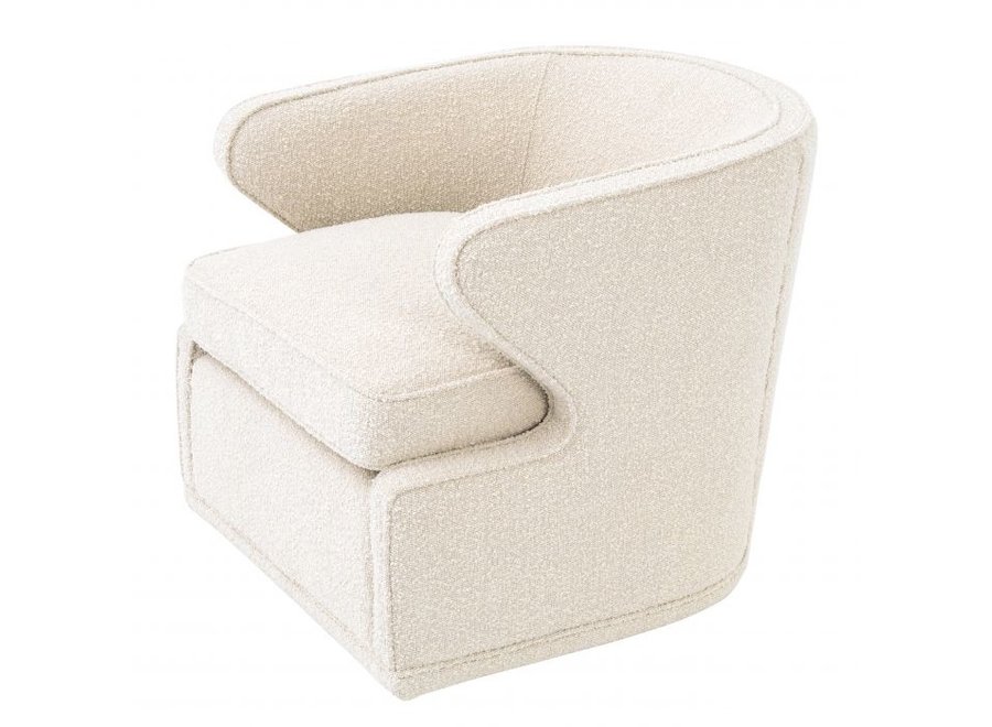 Swivel chair 'Dorset' - Bouclé cream