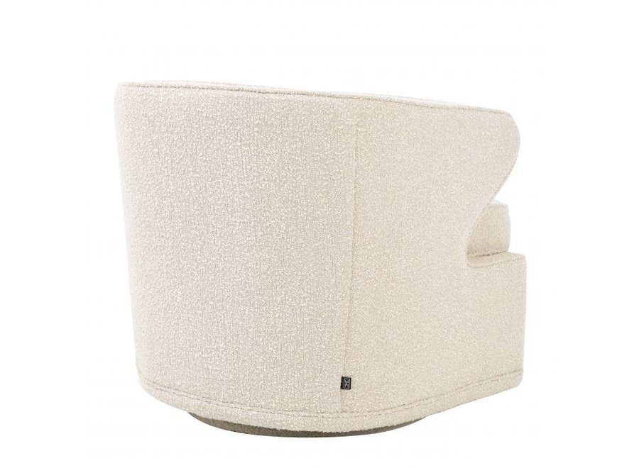 Swivel chair 'Dorset' - Bouclé cream