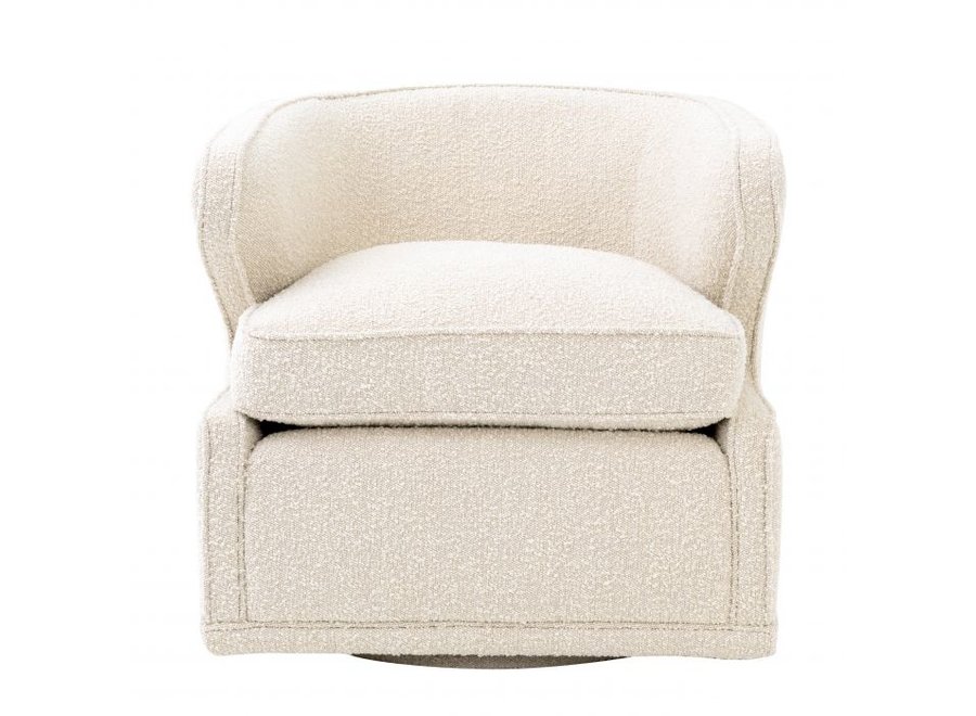 Chaise pivotante 'Dorset' - Bouclé crème