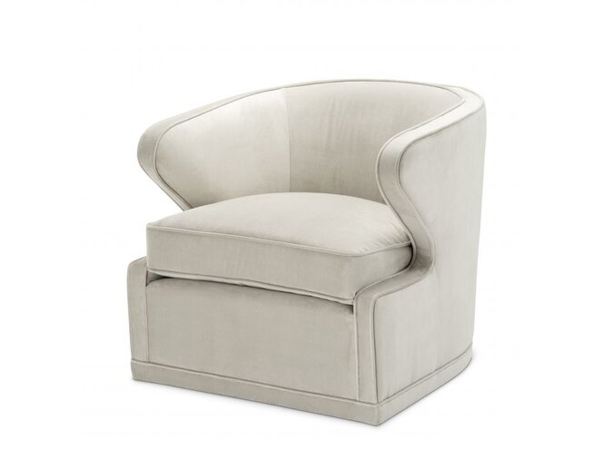 Swivel chair Dorset - Pebble grey