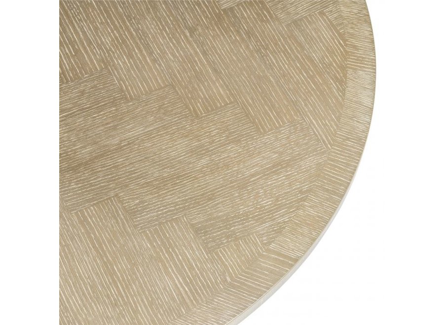 Esstisch 'Melchior'- Washed Oak Veneer - Round