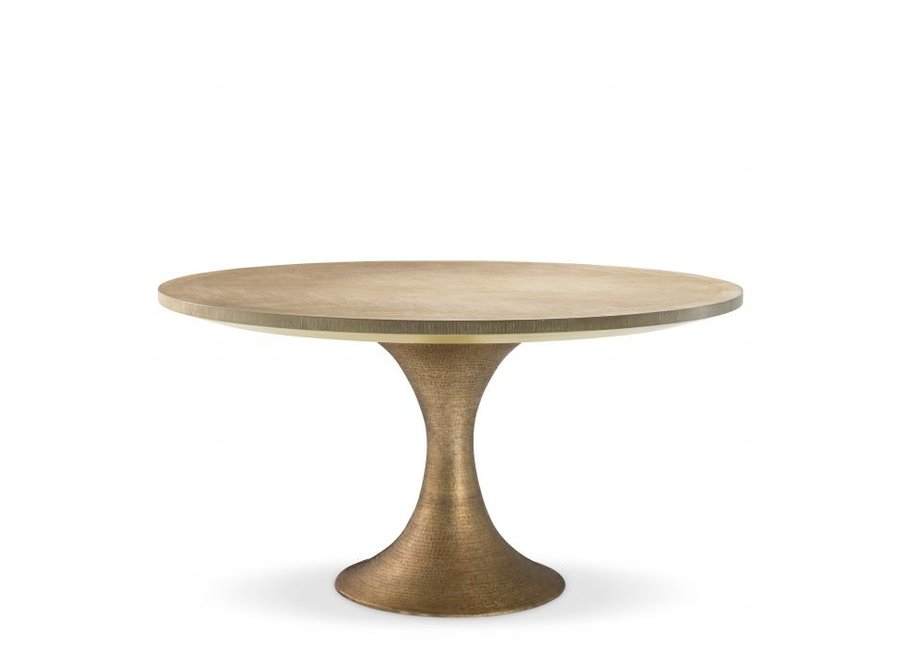 Dining Table Melchior - Washed Oak  Veneer - Round