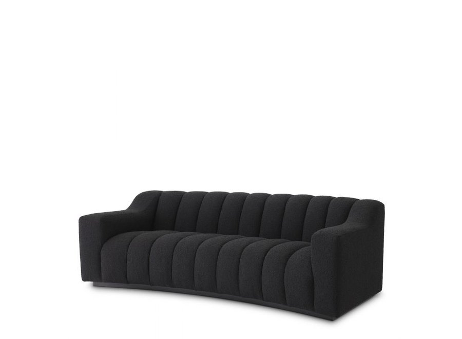 Sofa 'Kelly' - S - Bouclé black