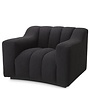 Fauteuil 'Kelly' - Bouclé black