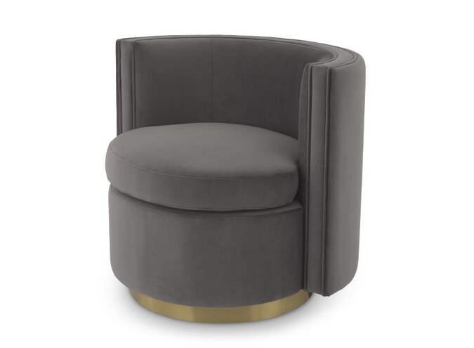 Swivel chair Amanda - Savona Grey