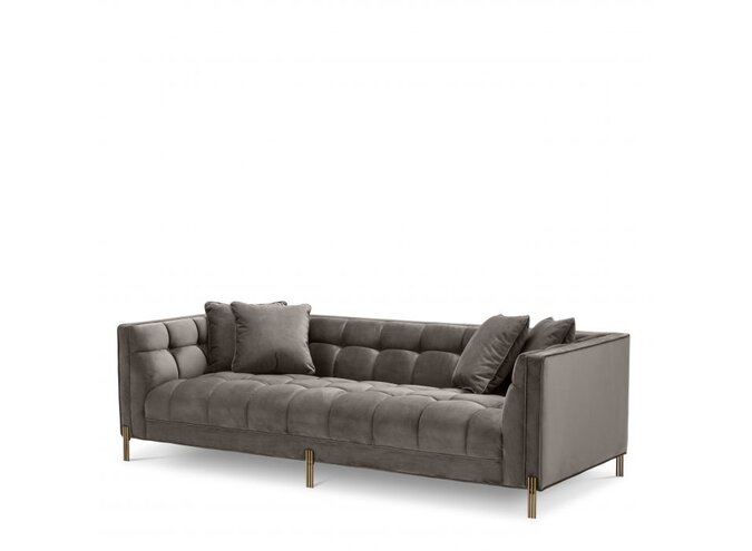 Sofa ‘Sienna' Savona grey velvet