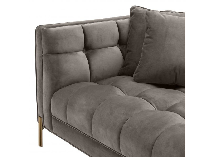 Sofa ‘Sienna' - Savona grey velvet