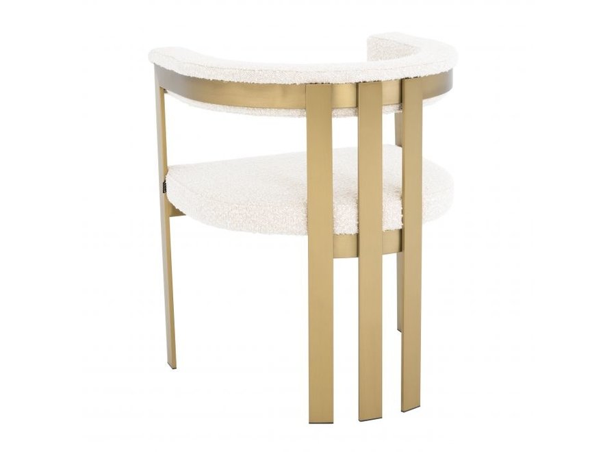 Chaise de salle à manger 'Clubhouse' - Bouclé cream