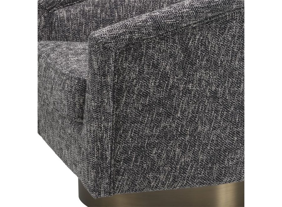 Swivel armchair 'Catene' - Cambon black