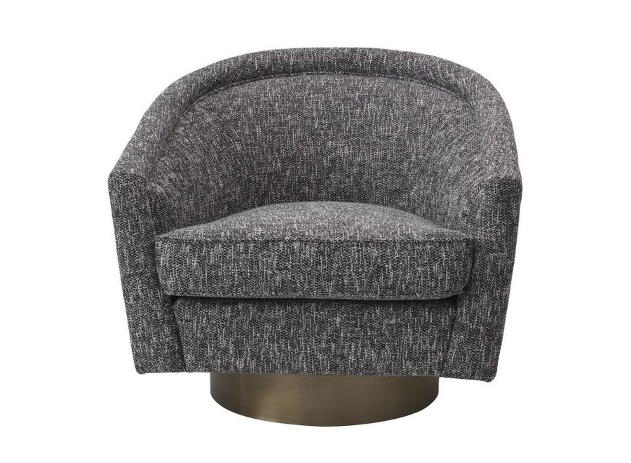 Swivel armchair 'Catene' - Cambon black