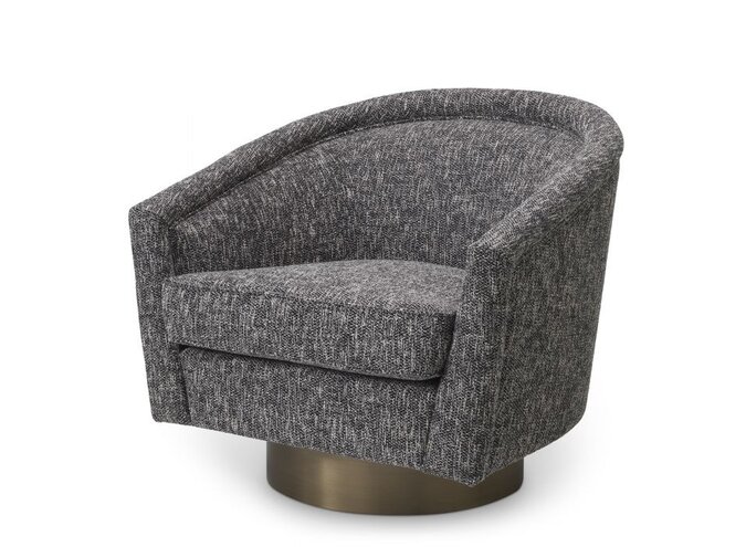 Swivel armchair Catene - Cambon black