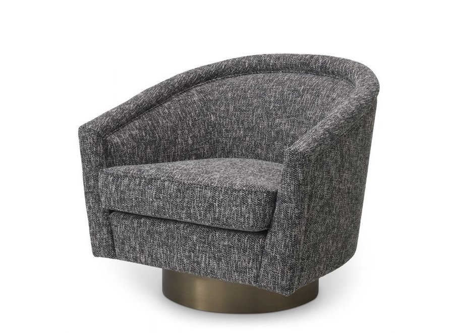 Swivel armchair 'Catene' - Cambon black