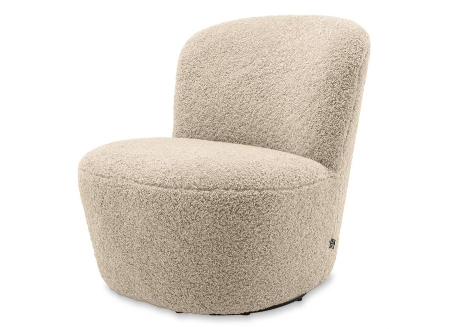 Swivel chair Doria - Canberra Sand