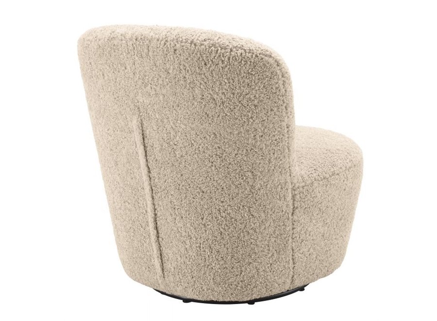 Swivel chair 'Doria' - Canberra Sand