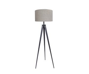 tripod floor lamp grey