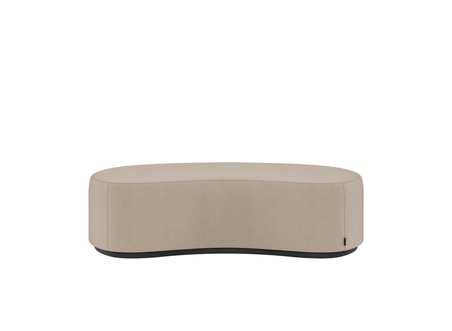Banc 'Curve' - Boston Fabric Natural