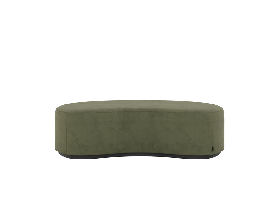 Bench 'Curve' - Challenger Fabric Green