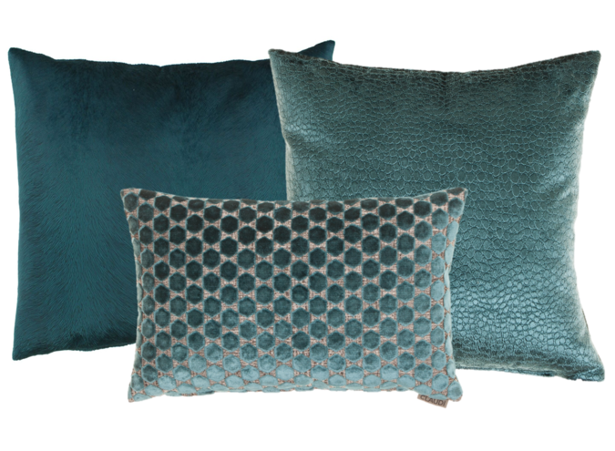 coussin design, décoratif, haut de gamme, bleu - coussins decoration