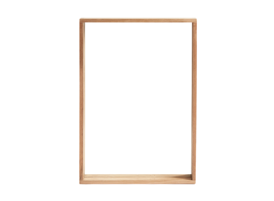 Wandspiegel 'Soul', rechthoekig teak frame