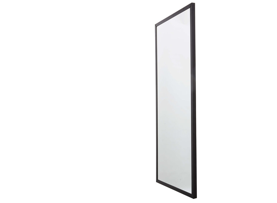 Wall mirror ''Washington' L' with black iron frame