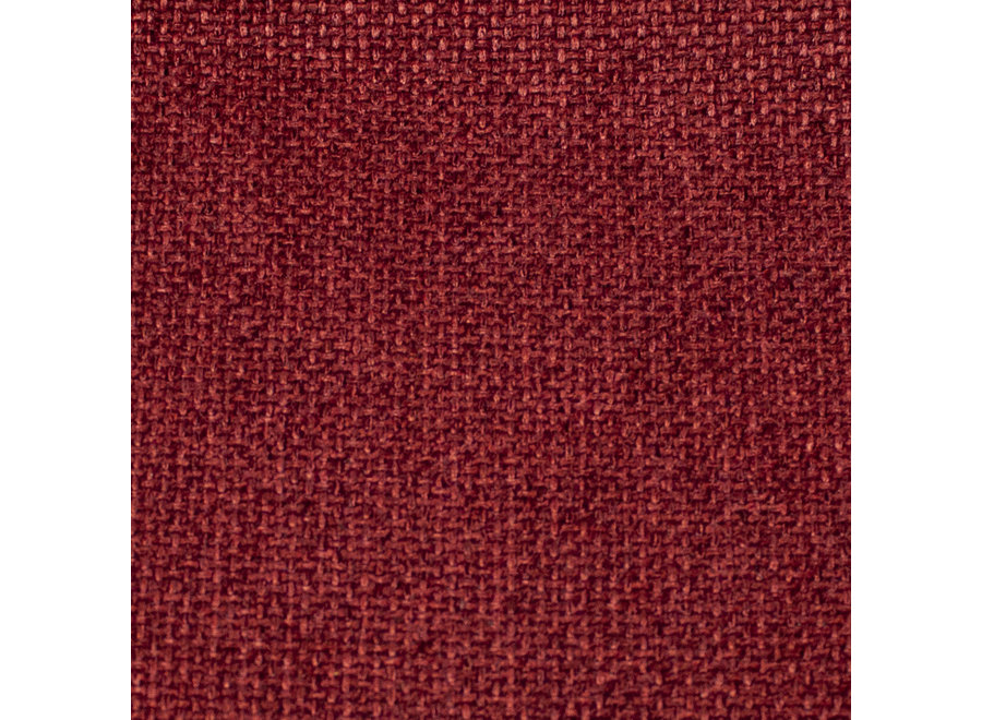 Ronde poef 'Flynn' - Rate Scarlet Fabric Red