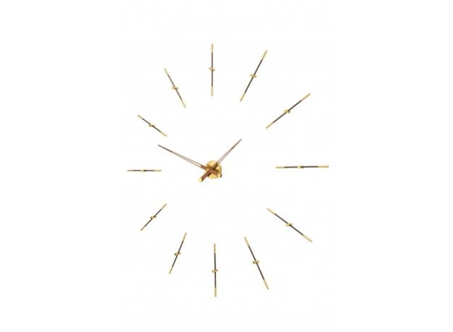 Design wall clock Merlín Gold