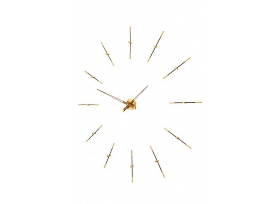 Design wall clock Merlín Gold