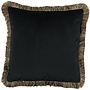 Dekoratives Kissen Astrid Black + Fringe Bronze