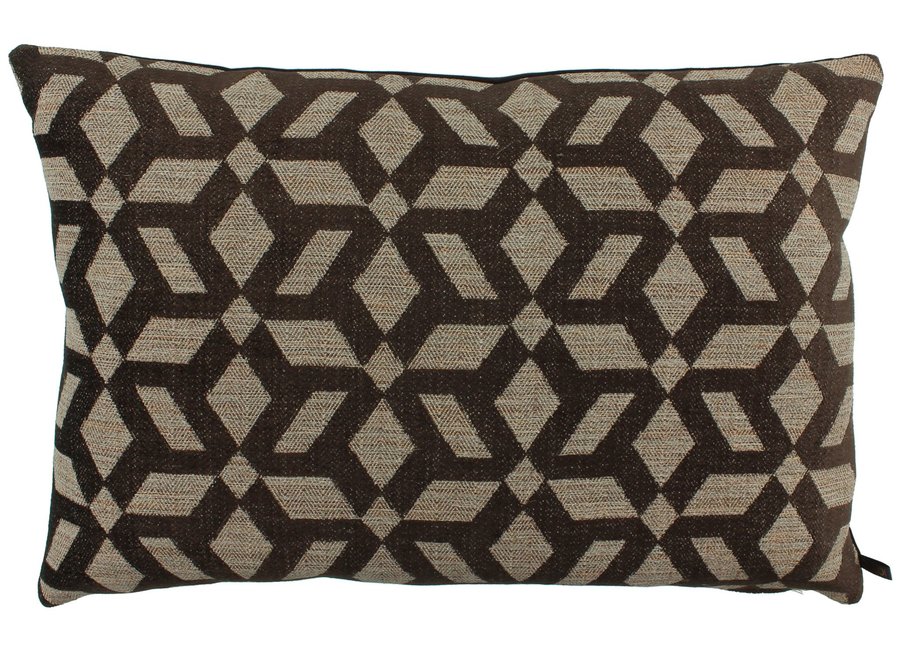 Decorative pillow Camilia Chocolate