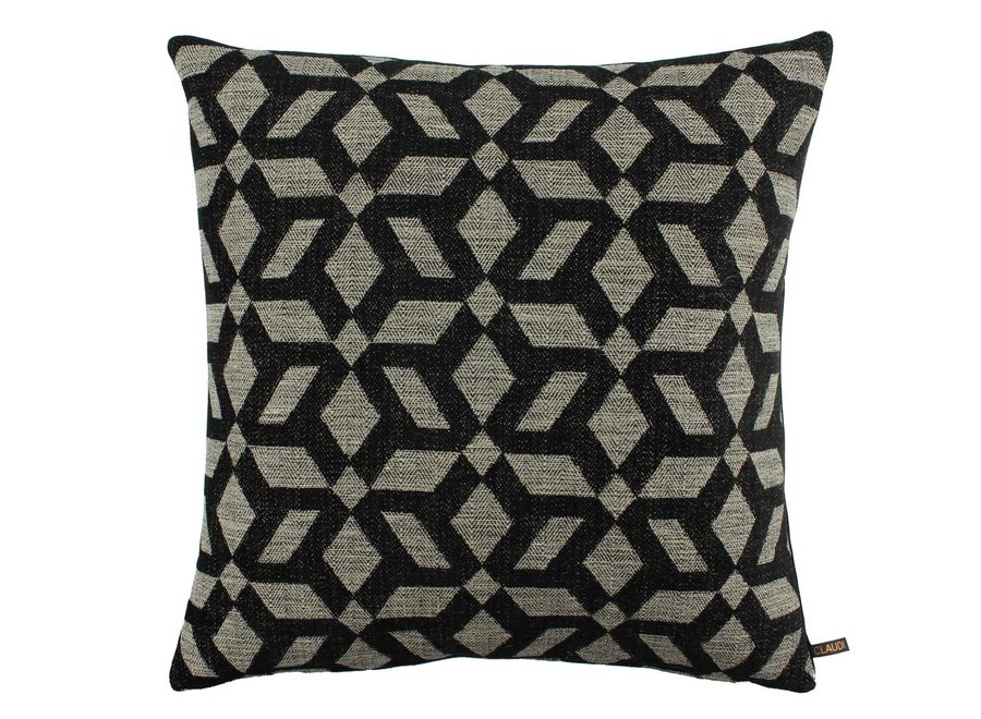 Coussin décoratif Camilia Black/Sand