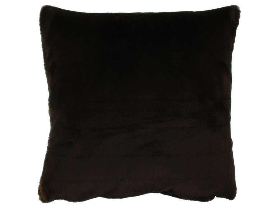 Coussin Carly Fur Chocolate