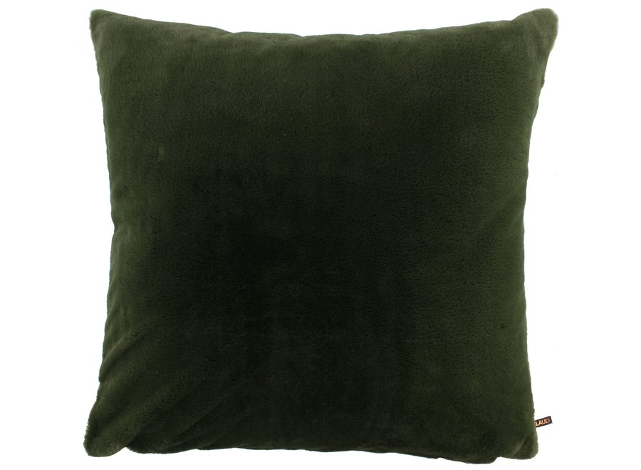 Coussin décoratif Carly Fur Olive