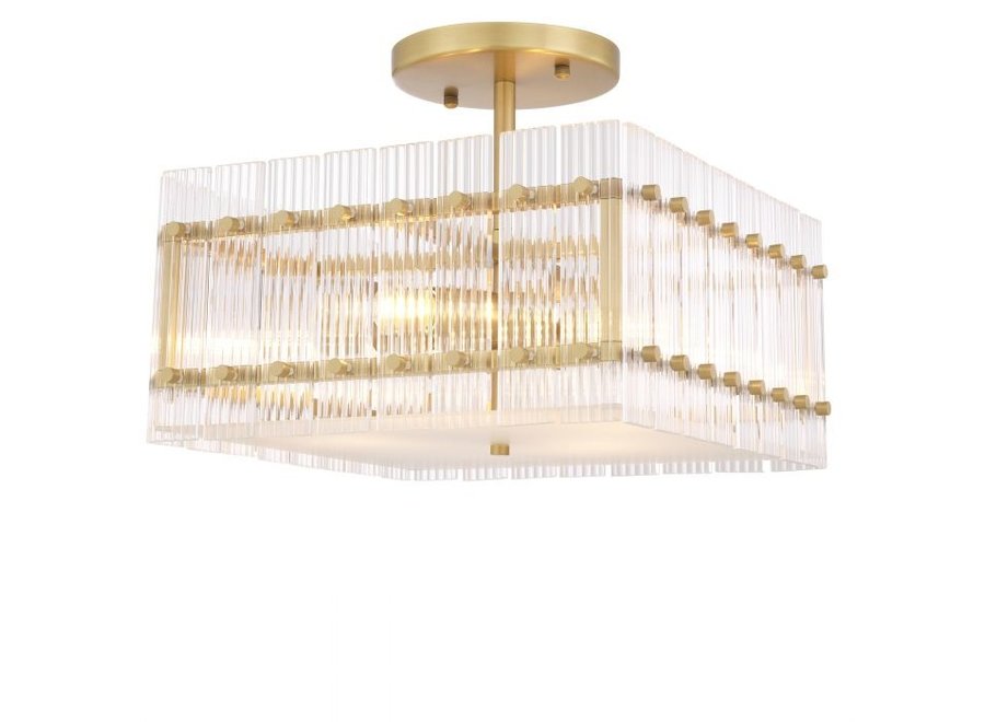 Ceiling lamp Ruby - Square - Brass