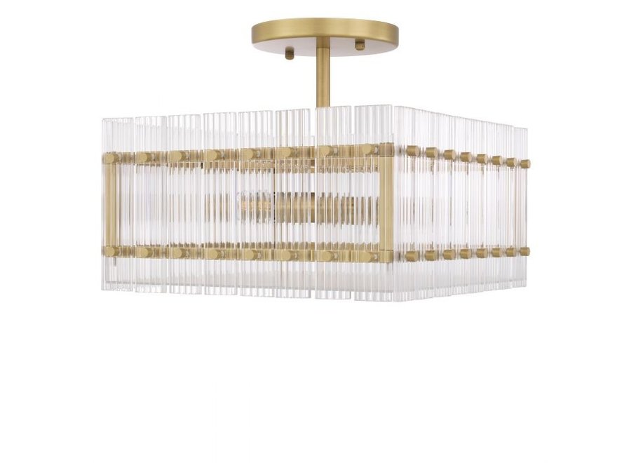 Ceiling lamp Ruby - Square - Brass