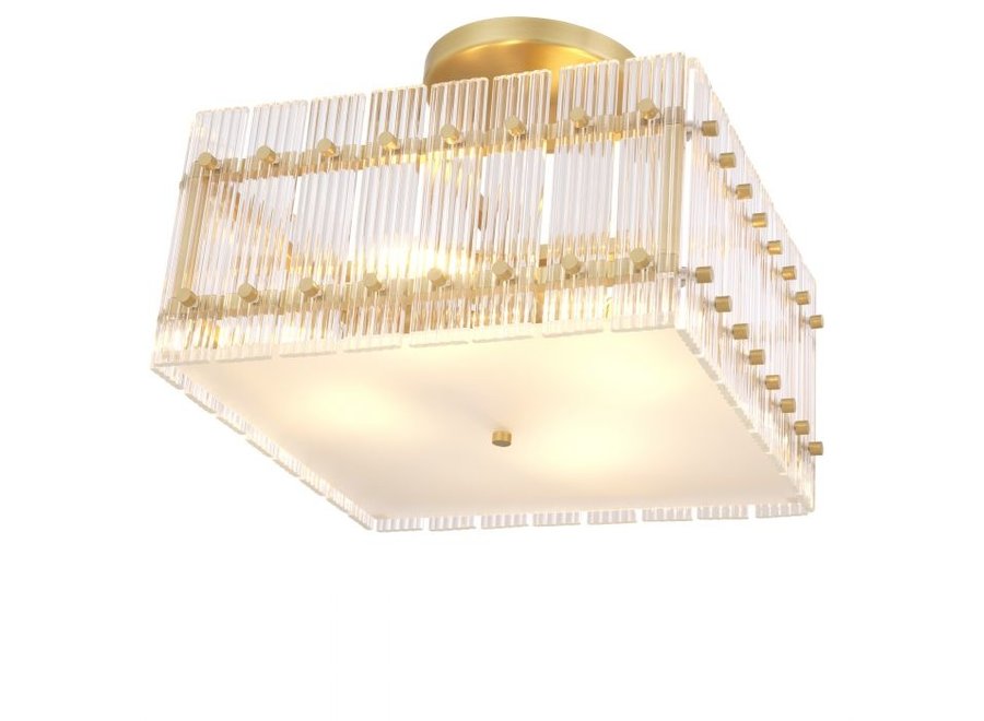 Ceiling lamp Ruby - Square - Brass