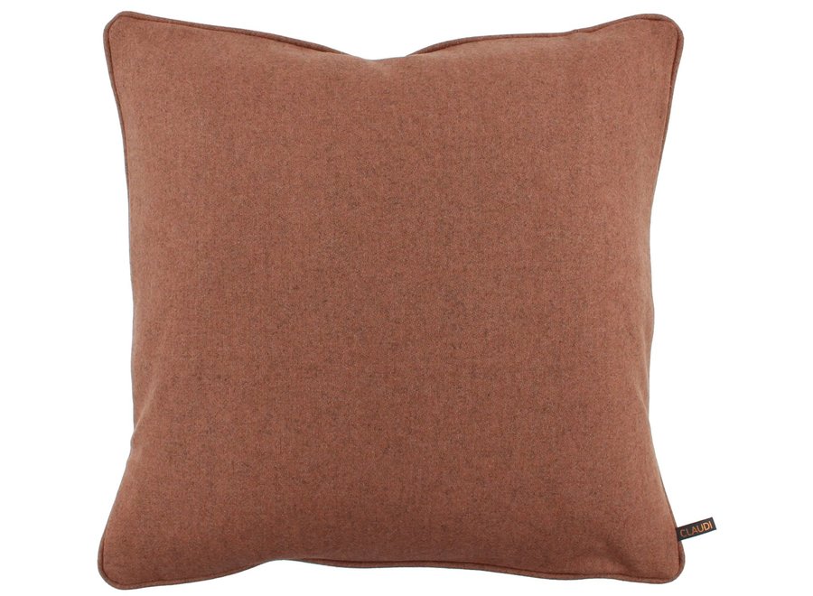 Decorative pillow Cay Eco Ash Rose + Piping