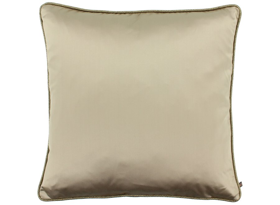 Coussin Dafne Dark Sand + Piping Diamante Gold