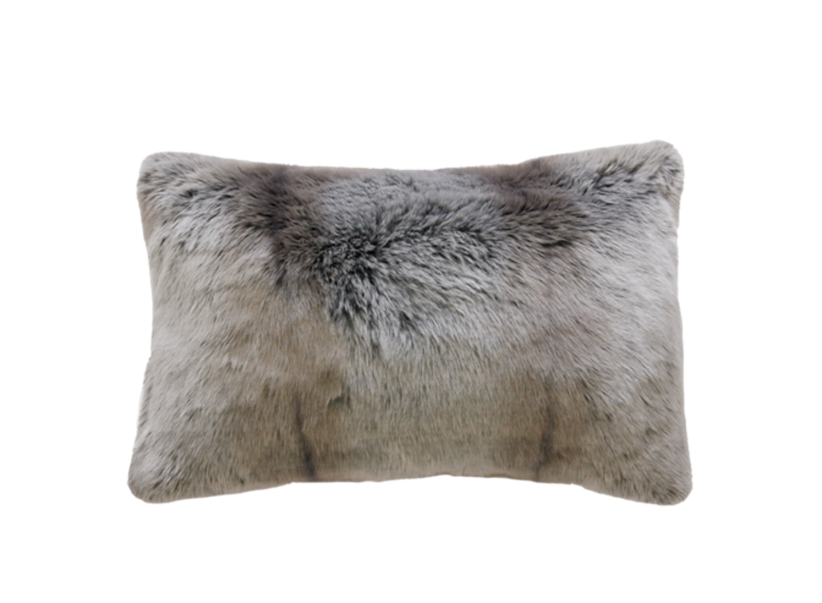 Coussin fourrure 'Silver Marten'