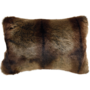 Coussin fourrure 'Striped Beaver'