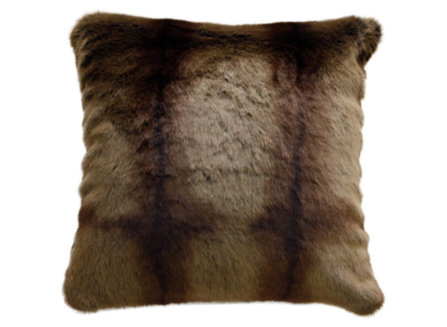 Fur cushion - Striped Beaver